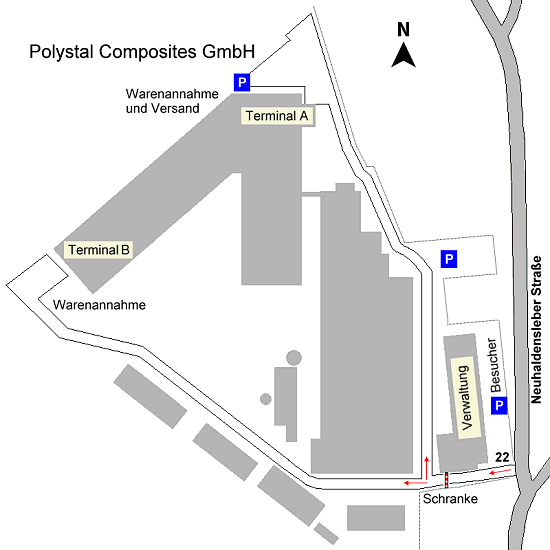 Lageplan Polystal Composites GmbH